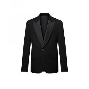 Однобортный смокинг-пиджак Louis Vuitton, черный