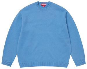 Свитер Supreme Angora Script, светло-голубой