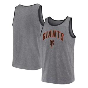 Мужская майка Fanatics с логотипом Heather Grey San Francisco Giants Primary