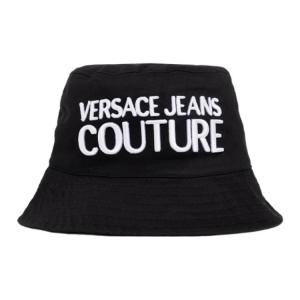 VERSACE JEANS COUTURE Изогнутая узкополая шляпа-ведро, Black