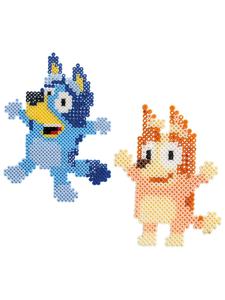 Bluey Игра в пыльно-голубом, темно-синем, абрикосовом, темно-оранжевом