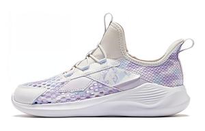 Детские кроссовки GS Low-top Белые/Фиолетовые Qiaodan