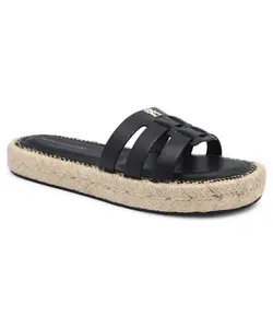 Кожаные тапочки Tommy Hilfiger, черный