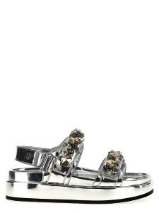 Сандалии «Kira» Tory Burch, серебристый