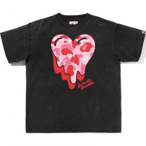 Футболка Bape X Emotionally Unavailable Abc Camo A BATHING APE, черный