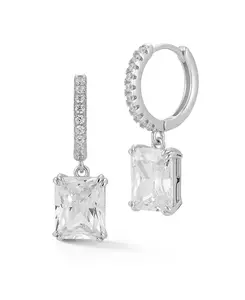 Серьги-Шармы из стерлингового серебра с позолотой 14 карат Rachel Zoe, silver