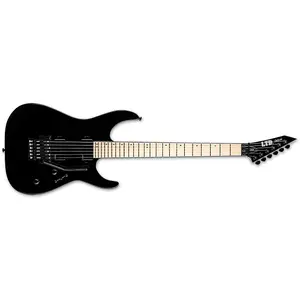 Гитара ESP LTD Deluxe M-1000 из клена, гриф из клена, звукосниматели Fishman Fluence Modern, черный глянцевый
