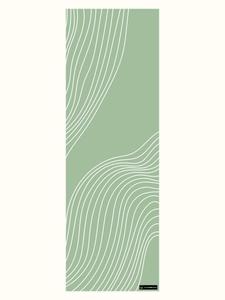 Woodsandwaves Коврик 'Waves of Zen' в светло-зеленом цвете