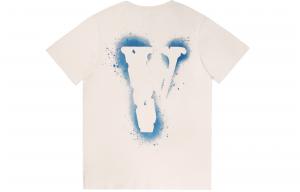 Футболки Unisex с круглым вырезом, умеренно прямого кроя VLONE, бежевый синий