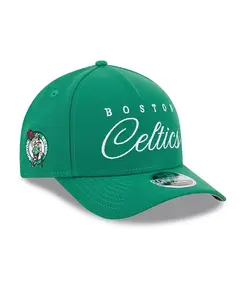 Мужская регулируемая кепка Kelly Green Boston Celtics 2025 NBA Draft M-Crown A-Frame 9FORTY New Era