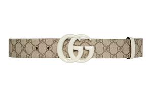 Бланди с монограммой на ремне из холста GUCCI