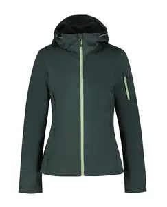 Куртка из софтшелла Icepeak "D SOFTSHELL JACKE BRIDGEWATER", с капюшоном, оливковый