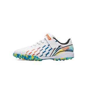 Футбольные бутсы Brocade 1.5 TEAM YOUNG TF с низким верхом, устойчивые к истиранию, детские LINING YOUNG, белый