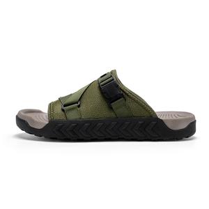 Mulinsen Скользостойкие противоскользящие мужские шлепанцы с резиновой подошвой зеленые, цвет Green