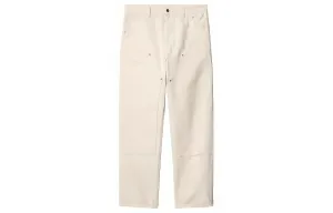 Джинсы с накладками на коленях и логотипом Carhartt WIP, белый