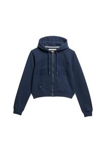 Худи с капюшоном на молнии Superdry, marine blue