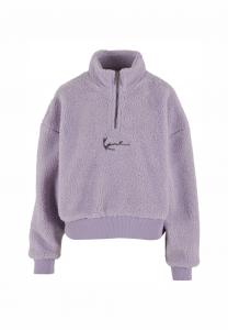 Флисовый джемпер SIGNATURE TROYER Karl Kani, фиолетовый