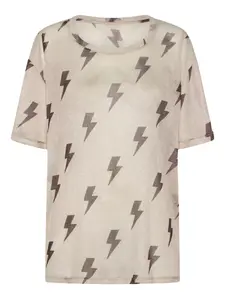 Футболка с узором One Teaspoon, нейтральный