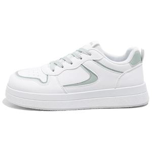 Нескользящие, износостойкие, легкие, дышащие низкие кроссовки для скейтбординга для женщин Babaya, White Green