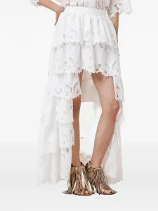 Юбка с английской вышивкой AllSaints, белый