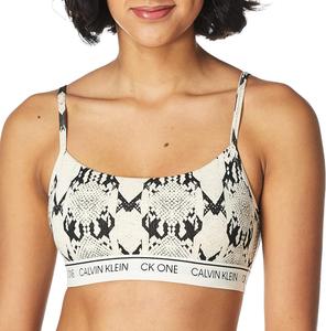 Женский бюстгальтер-бралетт Calvin Klein CK One Cotton Unlined, Variant Snake Print