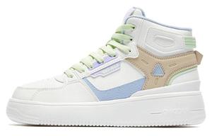 Женские противоскользящие износостойкие высокие кроссовки для скейтбординга QIAODAN сине-бирюзовые