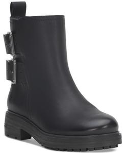 Женские ботильоны Luck Brand Candre с двойной пряжкой и рифленой подошвой в стиле мотоциклиста Lucky Brand, Black