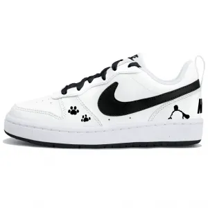 Кроссовки для скейтбординга Court Borough Low Top подростковые Nike, черный/белый