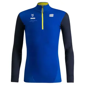 Лонгслив Sportful Squadra half zip, синий