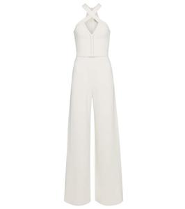 Комбинезон с бретелями на шее Stella McCartney, Ivory 2