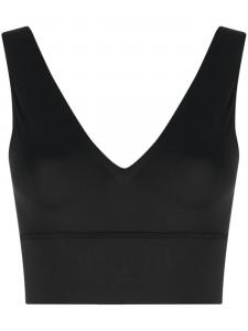 Reebok укороченный топ с V-образным вырезом, черный