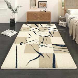 AOVOC Ковер 120х160 см для спальни/гостиной в античном французском стиле, романтичный, с высоким ворсом