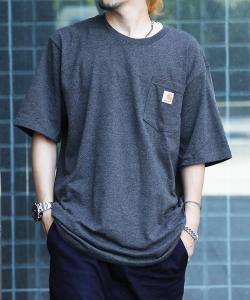 Футболка рабочая с коротким рукавом, большими карманами и нашивкой с логотипом Carhartt