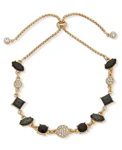 Браслет-Слайдер с черным камнем Karl Lagerfeld Paris, black