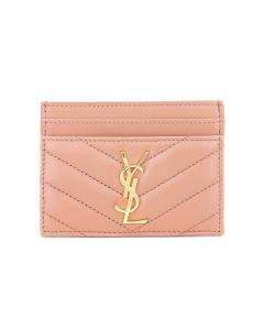 Чехол для карточек Saint Laurent, цвет Coral Paradise