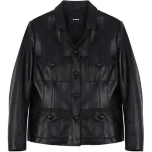 WE11DONE Кожаная куртка Women's Black