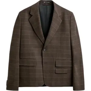 Деловой костюм мужской коричневый Zara