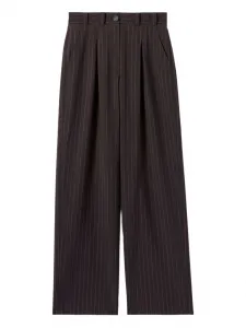 Полосатые брюки строгого кроя Claudie Pierlot, коричневый