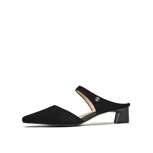 PT'SON Устойчивые к истиранию сандалии с закрытым носком, элегантные, черные
