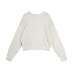 ELLE Свитер Women's Ecru Crew Neck Moderate Others