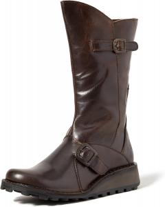 Женские кожаные ботинки FLY London Mes, темно-коричневый