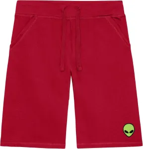 Мужские шорты DALIX Alien с вышивкой, мягкий флис, свободный крой