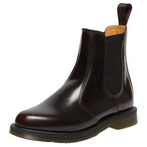 Dr.Martens Короткие женские ботинки челси вишнево-красного цвета