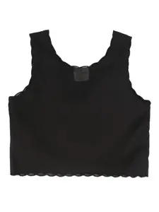 Топ с фестонами Forte Forte, черный