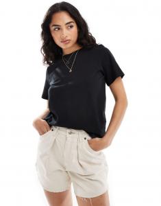 Черная футболка свободного кроя JDY
