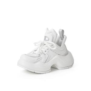 Женские кроссовки Deep Breath на толстой подошве, серебряный