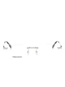 Очки в прямоугольной оправе Dsquared1, серебристый