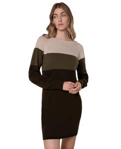 Женское очень мягкое платье свободного кроя Celtic & Co, Khaki colourblock