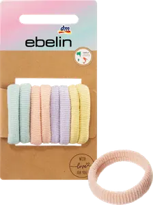 Резинки для волос маленькие мягкие разноцветные 8 шт. ebelin