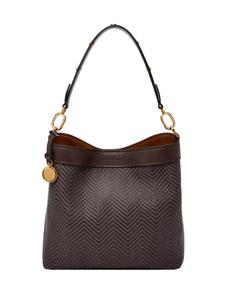 Женская сумка через плечо Fossil, коричневая, ПВХ/ПУ, отделение для смартфона, ZB11176202